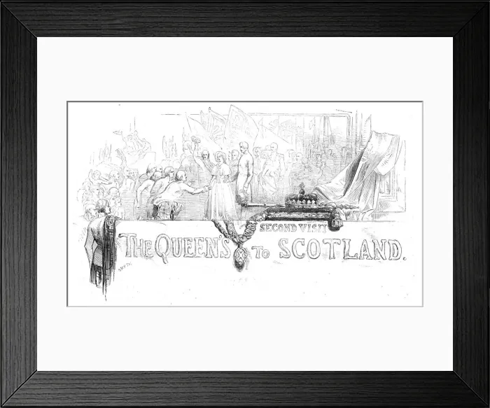 Framed Print : The Queens second visit to Scotland, 1844. Creator: Smyth Framed Print : The Queens second visit to Scotland, 1844. Creator: Smyth