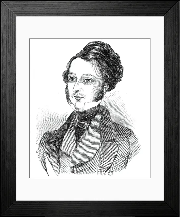Framed Print : Lord John Manners, 1844. Creator: Unknown Framed Print : Lord John Manners, 1844. Creator: Unknown