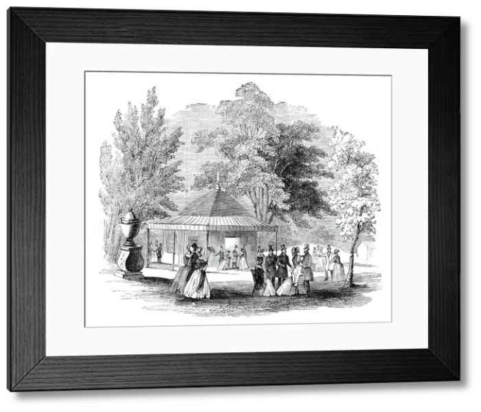 Framed Print : Refreshment Room - Royal Botanic Societys Gardens, 1844. Creator: Unknown Framed Print : Refreshment Room - Royal Botanic Societys Gardens, 1844. Creator: Unknown
