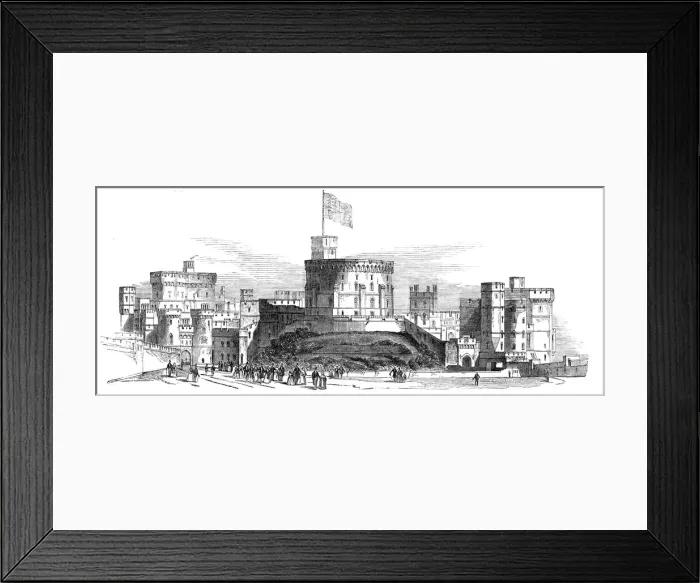 Framed Print : Visit of the King of the French to Queen Victoria... Windsor Castle... 1844 Framed Print : Visit of the King of the French to Queen Victoria... Windsor Castle... 1844
