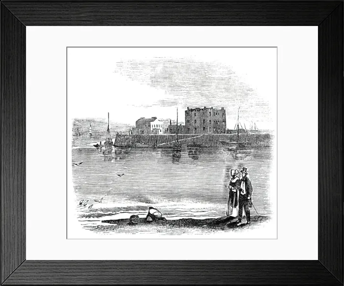 Framed Print : Knightstone Baths, Weston-super-Mare, 1844. Creator: Unknown