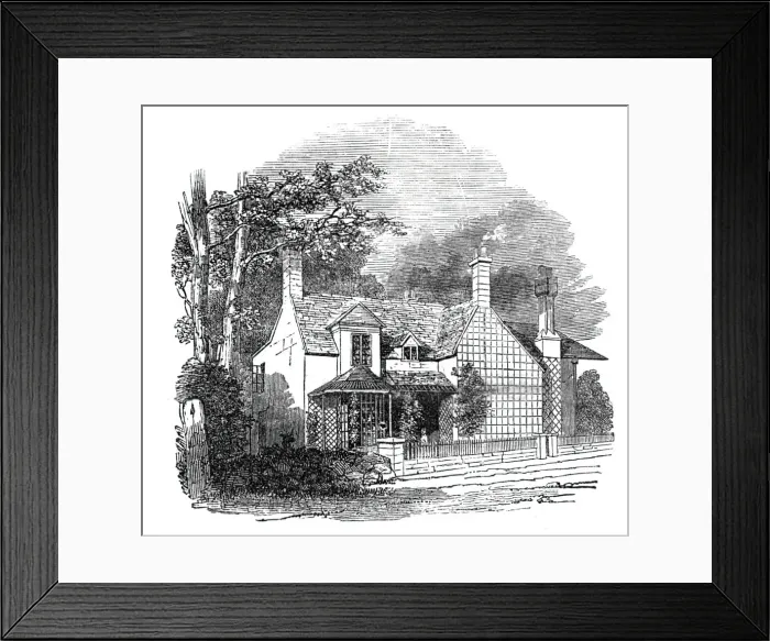 Framed Print : Wilkess Cottage, Isle of Wight, 1844. Creator: Unknown Framed Print : Wilkess Cottage, Isle of Wight, 1844. Creator: Unknown
