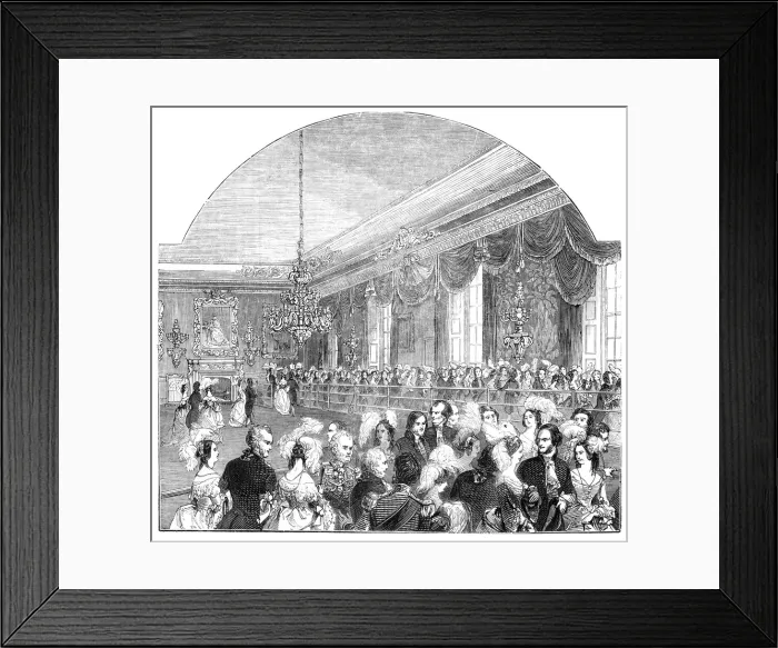 Framed Print : Queen Annes Room, St Jamess Palace, 1844. Creator: Unknown