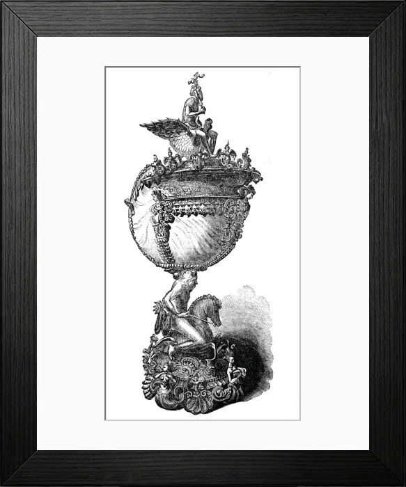 Framed Print : The Nautilus Cup, 1844. Creator: Unknown Framed Print : The Nautilus Cup, 1844. Creator: Unknown