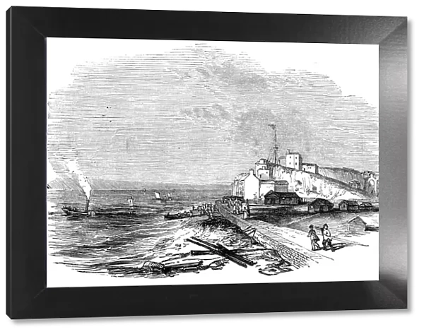 Wreck of 'The Waterman'steamer, off Hastings, 1844. Creator: Unknown
