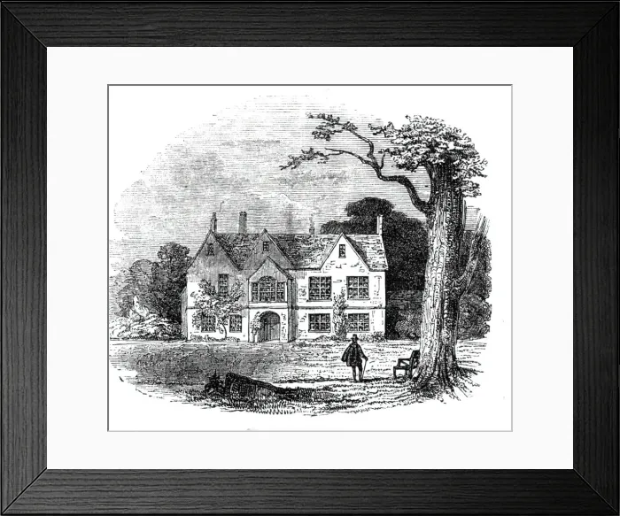 Framed Print : Raleighs House, 1844. Creator: Unknown Framed Print : Raleighs House, 1844. Creator: Unknown