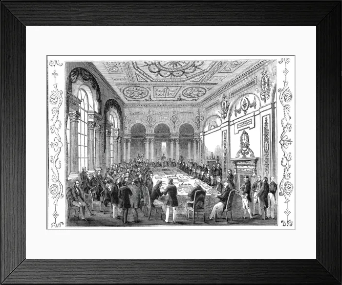 Framed Print : The Bank of England Parlour, 1844. Creator: Unknown Framed Print : The Bank of England Parlour, 1844. Creator: Unknown