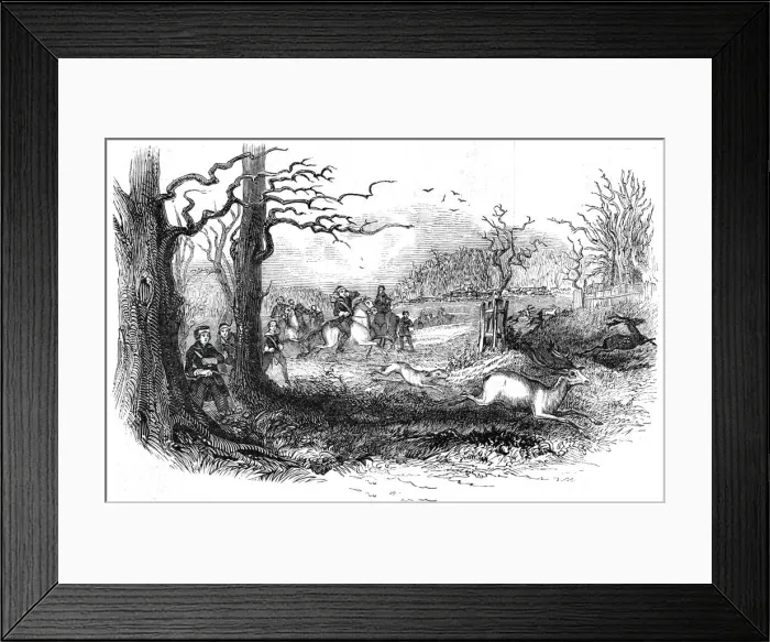 Framed Print : The Berkeley Hunt, 1844. Creator: Unknown Framed Print : The Berkeley Hunt, 1844. Creator: Unknown