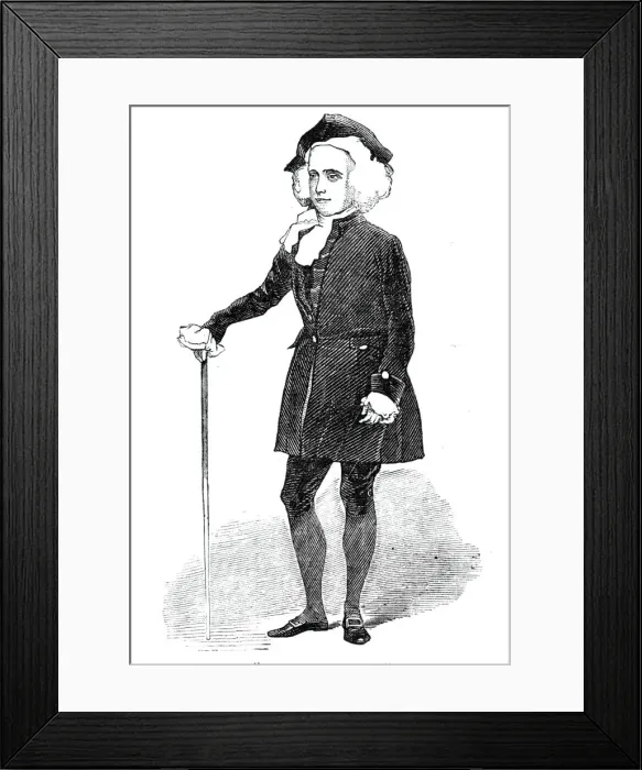 Framed Print : The Infant Power, 1844. Creator: Unknown
