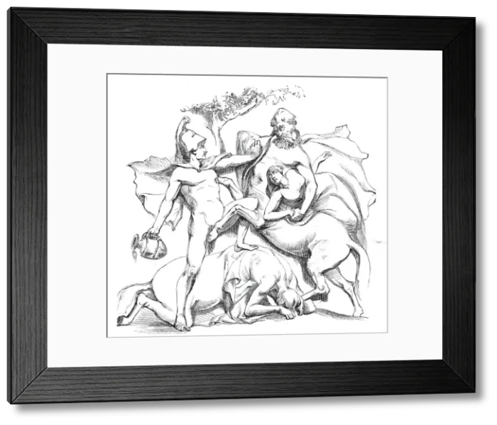 Framed Print : Royal Academy - Prize Sculpture, 1844. Creator: Unknown