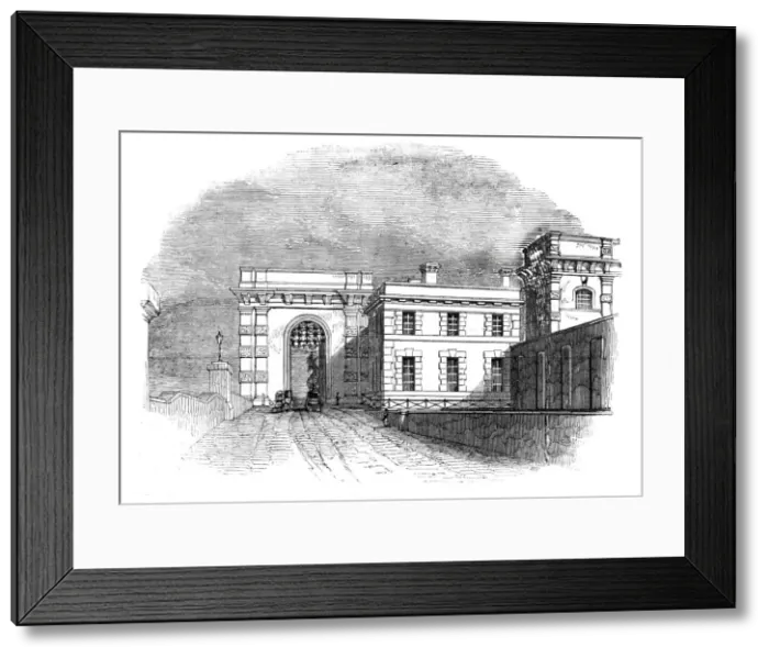 Framed Print : The Gateway, 1842. Creator: Unknown Framed Print : The Gateway, 1842. Creator: Unknown
