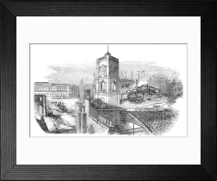 Framed Print : Ruins of St Olafs Church, 1843. Creator: Unknown Framed Print : Ruins of St Olafs Church, 1843. Creator: Unknown