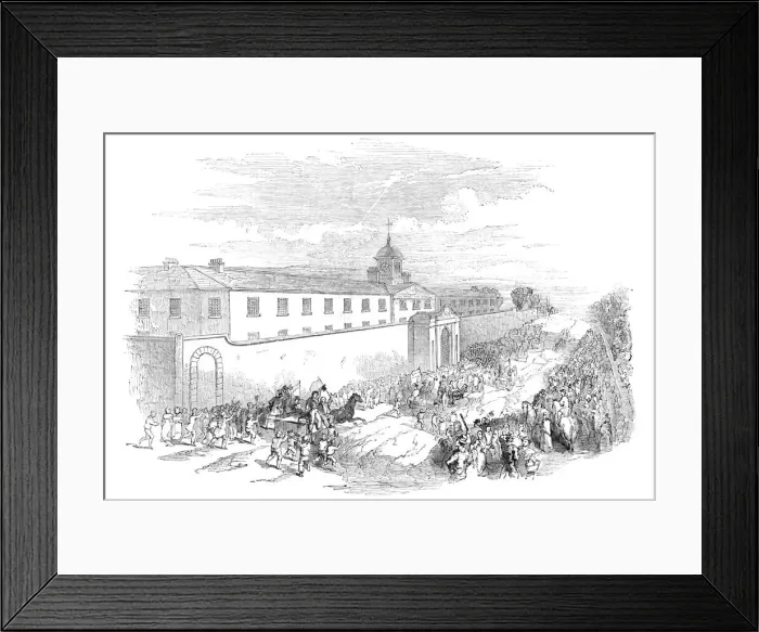 Framed Print : Liberation of Mr O Connell... arrival of the news at the penitentiary, 1844 Framed Print : Liberation of Mr O Connell... arrival of the news at the penitentiary, 1844
