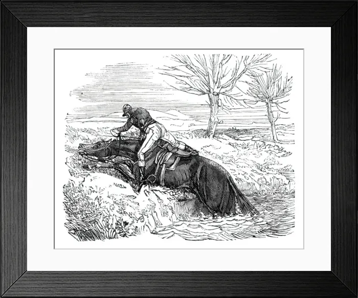 Framed Print : Dead beat, 1844. Creator: Unknown Framed Print : Dead beat, 1844. Creator: Unknown