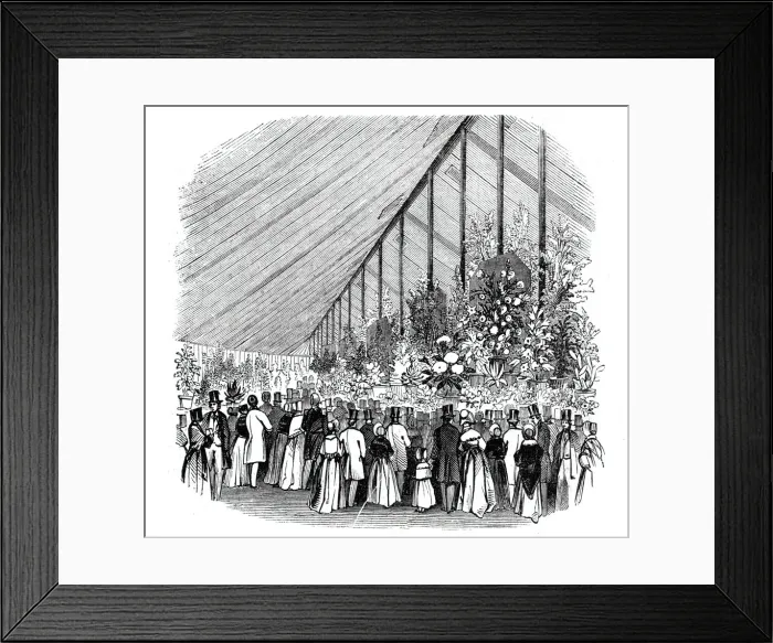Framed Print : Principal Tent, Royal Botanic Societys Fete, 1844. Creator: Unknown Framed Print : Principal Tent, Royal Botanic Societys Fete, 1844. Creator: Unknown