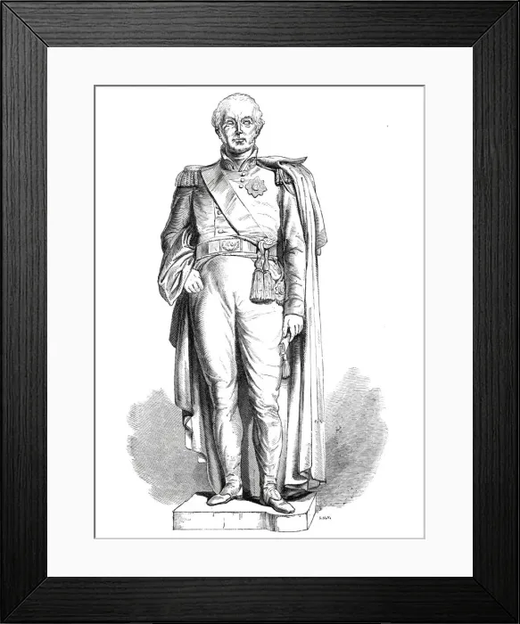 Framed Print : Statue of Sir Charles Metcalfe, 1844. Creator: Unknown Framed Print : Statue of Sir Charles Metcalfe, 1844. Creator: Unknown
