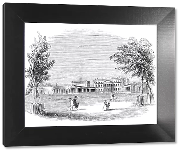 Stowe House, the park front, 1844. Creator: Unknown