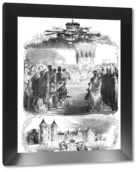 The Throne Room, Palace of Holyrood, and the Ancient Regalia of Scotland, 1842
