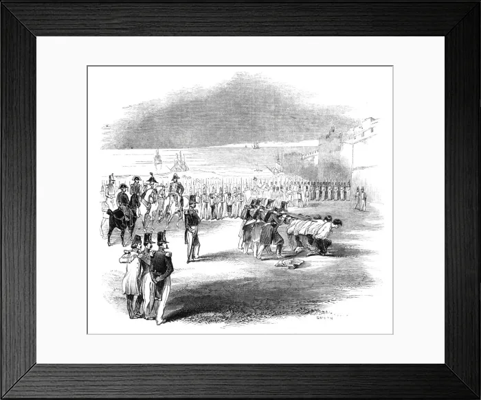 Framed Print : Execution of Bonet and his accomplices at Alicant, 1844. Creator: Unknown Framed Print : Execution of Bonet and his accomplices at Alicant, 1844. Creator: Unknown