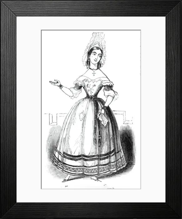Framed Print : Madame Celeste, 1842. Creator: Unknown Framed Print : Madame Celeste, 1842. Creator: Unknown