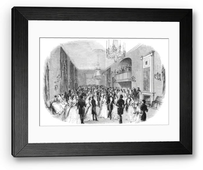 Framed Print : The Pytchley Hunt Ball, Northampton, 1844. Creator: Unknown Framed Print : The Pytchley Hunt Ball, Northampton, 1844. Creator: Unknown
