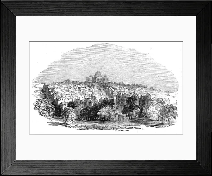 Framed Print : Washington - The Capitol, 1844. Creator: Unknown Framed Print : Washington - The Capitol, 1844. Creator: Unknown