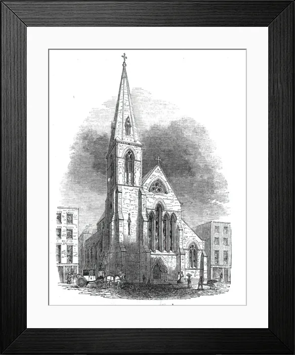 Framed Print : New Church, St. Giles s, 1844. Creator: Unknown Framed Print : New Church, St. Giles s, 1844. Creator: Unknown
