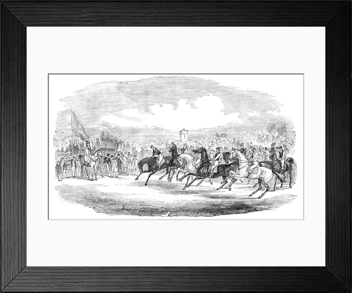 Framed Print : The start, 1844. Creator: Unknown Framed Print : The start, 1844. Creator: Unknown