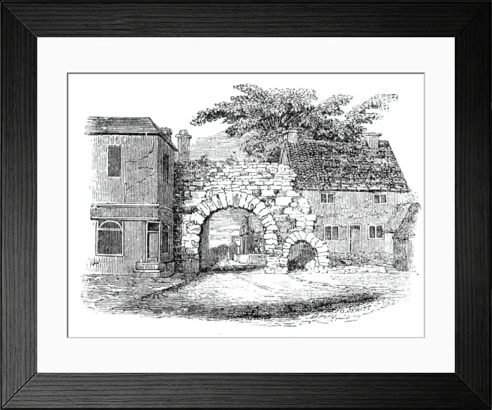Framed Print : Newport Gate, Lincoln, 1843. Creator: Unknown Framed Print : Newport Gate, Lincoln, 1843. Creator: Unknown