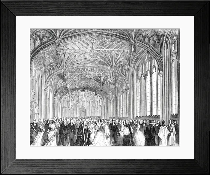 Framed Print : The Divinity School, Oxford, 1844. Creator: Unknown Framed Print : The Divinity School, Oxford, 1844. Creator: Unknown