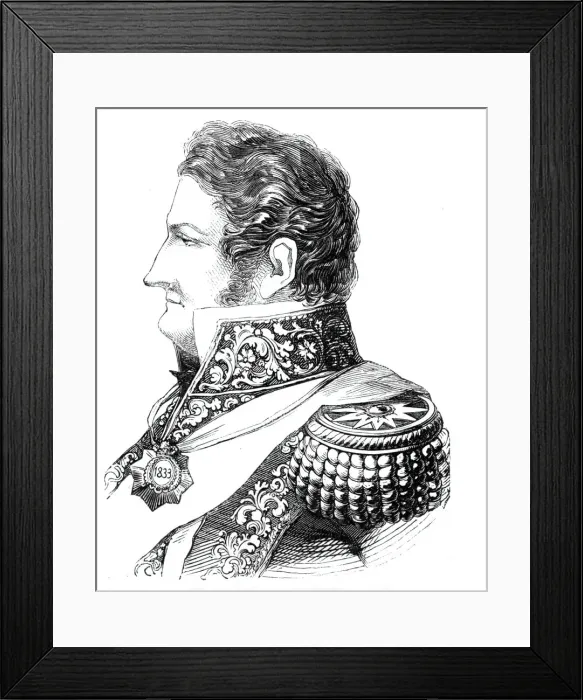 Framed Print : De Rosas, Governor of Buenos Ayres, 1844. Creator: Unknown Framed Print : De Rosas, Governor of Buenos Ayres, 1844. Creator: Unknown