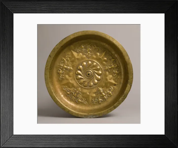 Framed Print : Plate, German, late 15th century. Creator: Unknown Framed Print : Plate, German, late 15th century. Creator: Unknown