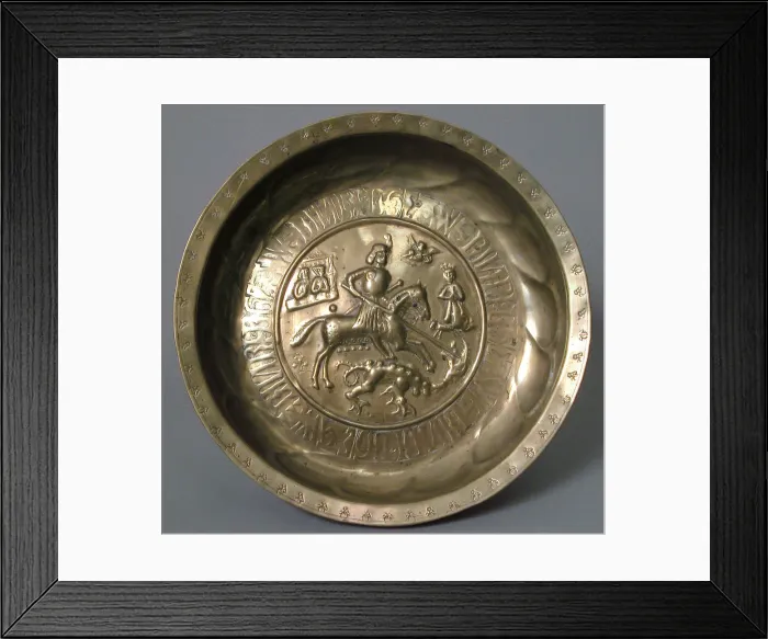 Framed Print : Bowl, German, late 15th century. Creator: Unknown Framed Print : Bowl, German, late 15th century. Creator: Unknown