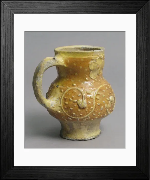 Framed Print : Jug, German, 1300-1500. Creator: Unknown Framed Print : Jug, German, 1300-1500. Creator: Unknown