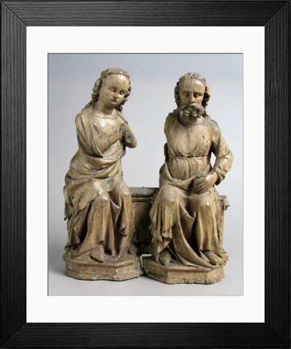 Framed Print : Coronation of the Virgin, German, ca. 1330-40. Creator: Unknown Framed Print : Coronation of the Virgin, German, ca. 1330-40. Creator: Unknown