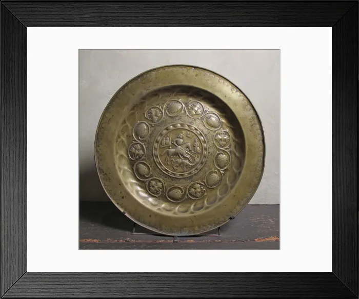 Framed Print : Charger, German, late 15th century. Creator: Unknown Framed Print : Charger, German, late 15th century. Creator: Unknown