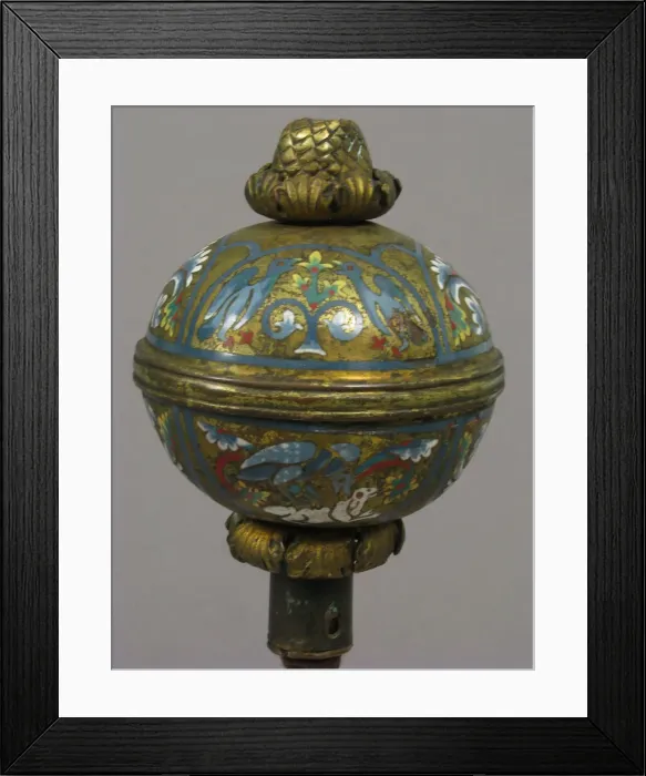 Framed Print : Spherical knop, German, late 12th century. Creator: Unknown Framed Print : Spherical knop, German, late 12th century. Creator: Unknown
