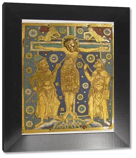 Plaque with the Crucifixion between Longinus and Stephaton and Personifications