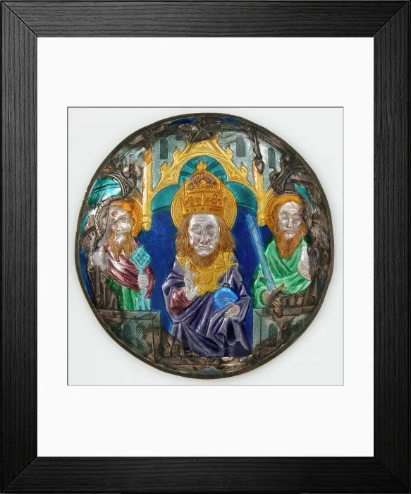 Framed Print : Plaque with God The Father, German, 14th century. Creator: Unknown Framed Print : Plaque with God The Father, German, 14th century. Creator: Unknown