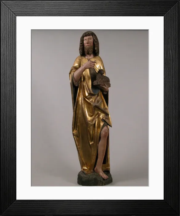 Framed Print : Saint John the Baptist, German, 15th-16th century. Creator: Unknown Framed Print : Saint John the Baptist, German, 15th-16th century. Creator: Unknown
