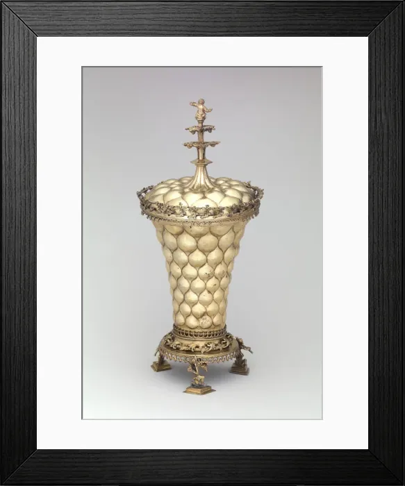 Framed Print : Covered Beaker, German, ca. 1470. Creator: Unknown Framed Print : Covered Beaker, German, ca. 1470. Creator: Unknown