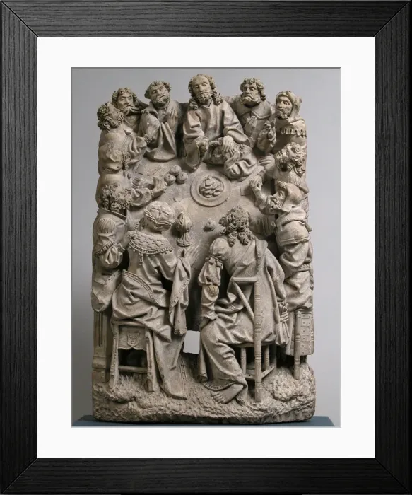 Framed Print : The Last Supper, German or South Netherlandish, ca. 1500-1530. Creator: Unknown Framed Print : The Last Supper, German or South Netherlandish, ca. 1500-1530. Creator: Unknown