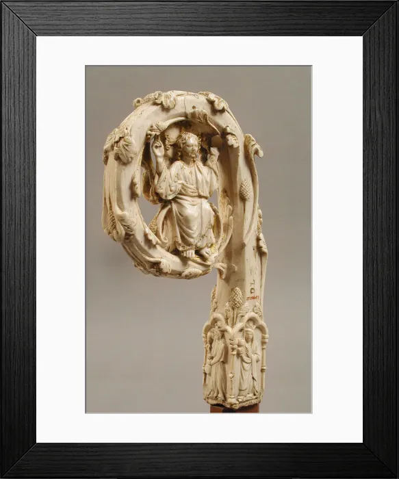 Framed Print : Crozier Head, Italian, ca. 1350-75. Creator: Unknown Framed Print : Crozier Head, Italian, ca. 1350-75. Creator: Unknown