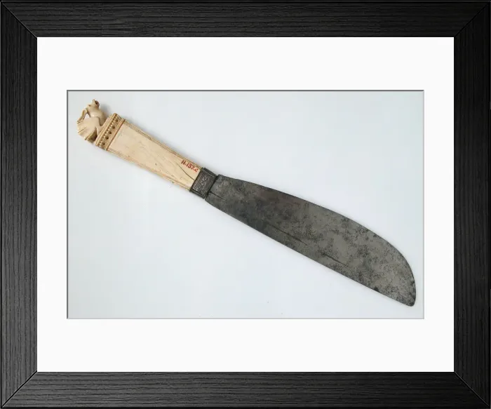Framed Print : Steel Knife with Ivory Handle, Italian, 14th century. Creator: Unknown Framed Print : Steel Knife with Ivory Handle, Italian, 14th century. Creator: Unknown