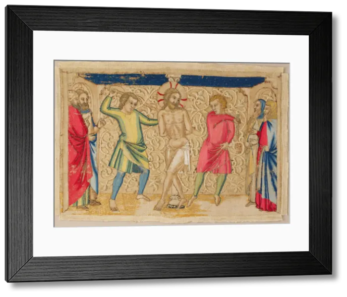 Framed Print : The Flagellation, Italian, mid-14th century. Creator: Unknown Framed Print : The Flagellation, Italian, mid-14th century. Creator: Unknown