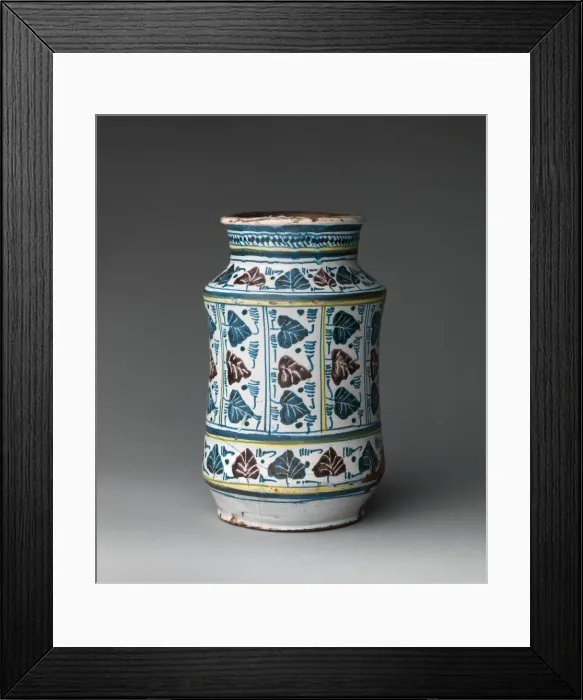 Framed Print : Pharmacy Jar, Italian, 1450-70. Creator: Unknown Framed Print : Pharmacy Jar, Italian, 1450-70. Creator: Unknown