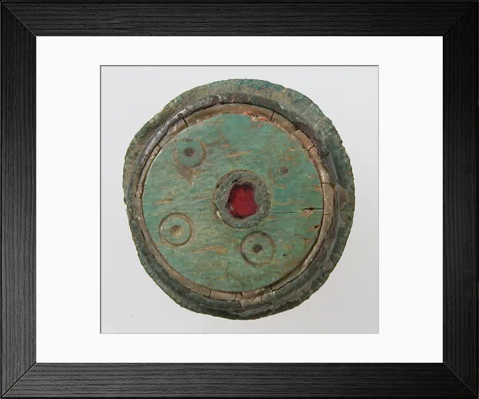 Framed Print : Flat Circular Button, Late Roman, 7th century. Creator: Unknown Framed Print : Flat Circular Button, Late Roman, 7th century. Creator: Unknown