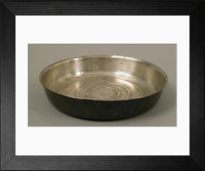 Framed Print : Silver Dish, Late Roman, 3rd century. Creator: Unknown Framed Print : Silver Dish, Late Roman, 3rd century. Creator: Unknown