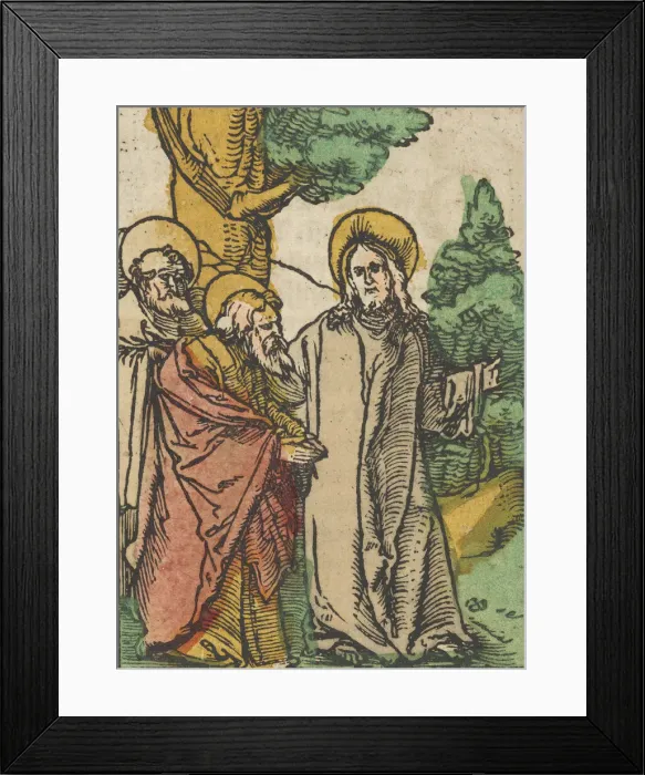 Framed Print : Christ Talking to the Disciples, 5, from Das Plenarium, 1517 Framed Print : Christ Talking to the Disciples, 5, from Das Plenarium, 1517