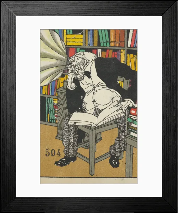 Framed Print : The Dialectician (Der Dialektforscher), 1911. Creator: Moritz Jung Framed Print : The Dialectician (Der Dialektforscher), 1911. Creator: Moritz Jung